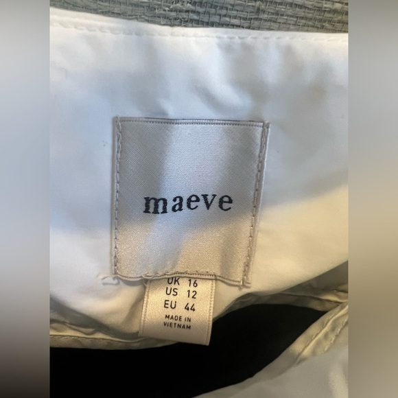 NWT new 12 Anthropologie Maeve paneled skirty shorts black white bow winter - Picture 7 of 17